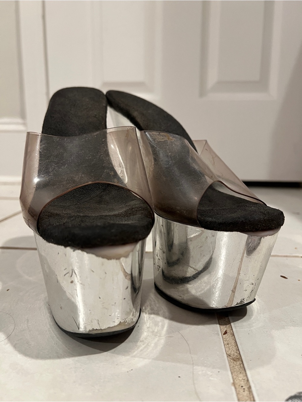 Pleaser heels well worn
